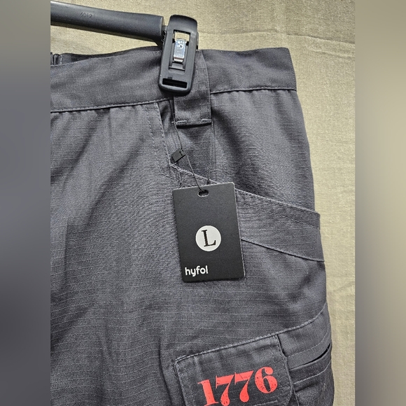 hyfol 1776 Tactical Multi Pockets Performance Gray Cargo Shorts Size LG NWT - Picture 4 of 7